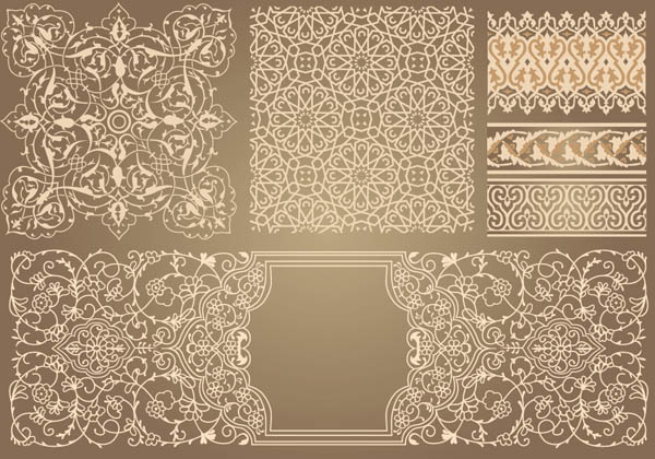 free vector Kinds of pattern vector